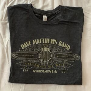 Dave Mathew’s Band 25th Anniversary Bella Canvas Charcoal Graphic Tee